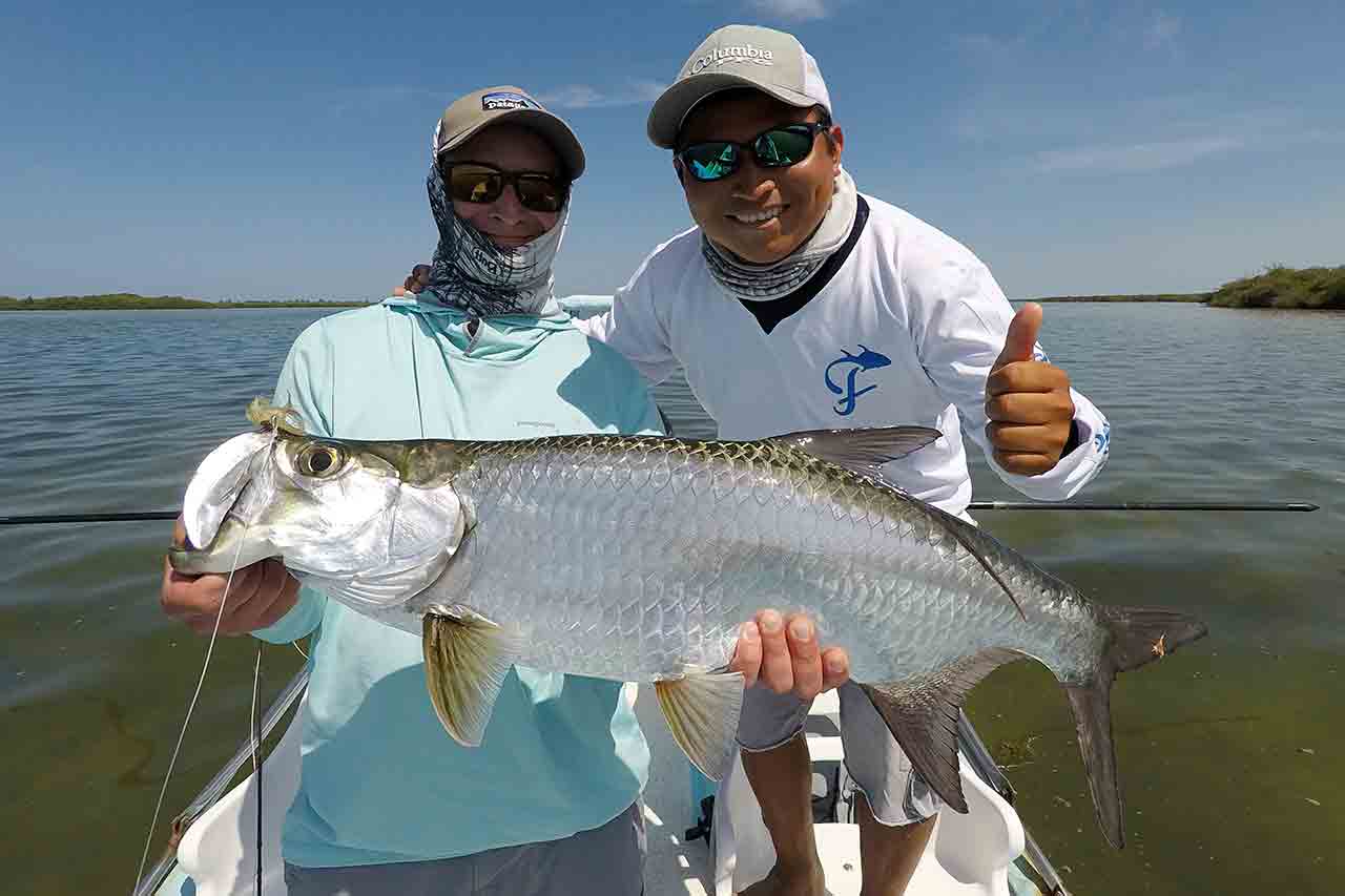 Tarpon Ascension Bay Mexico Lodge Fly Fishing